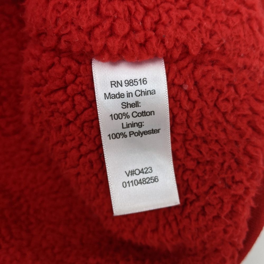 Coldwater Creek Red Fleece Zip-up Sleeveless Vest - Picture 4 of 4